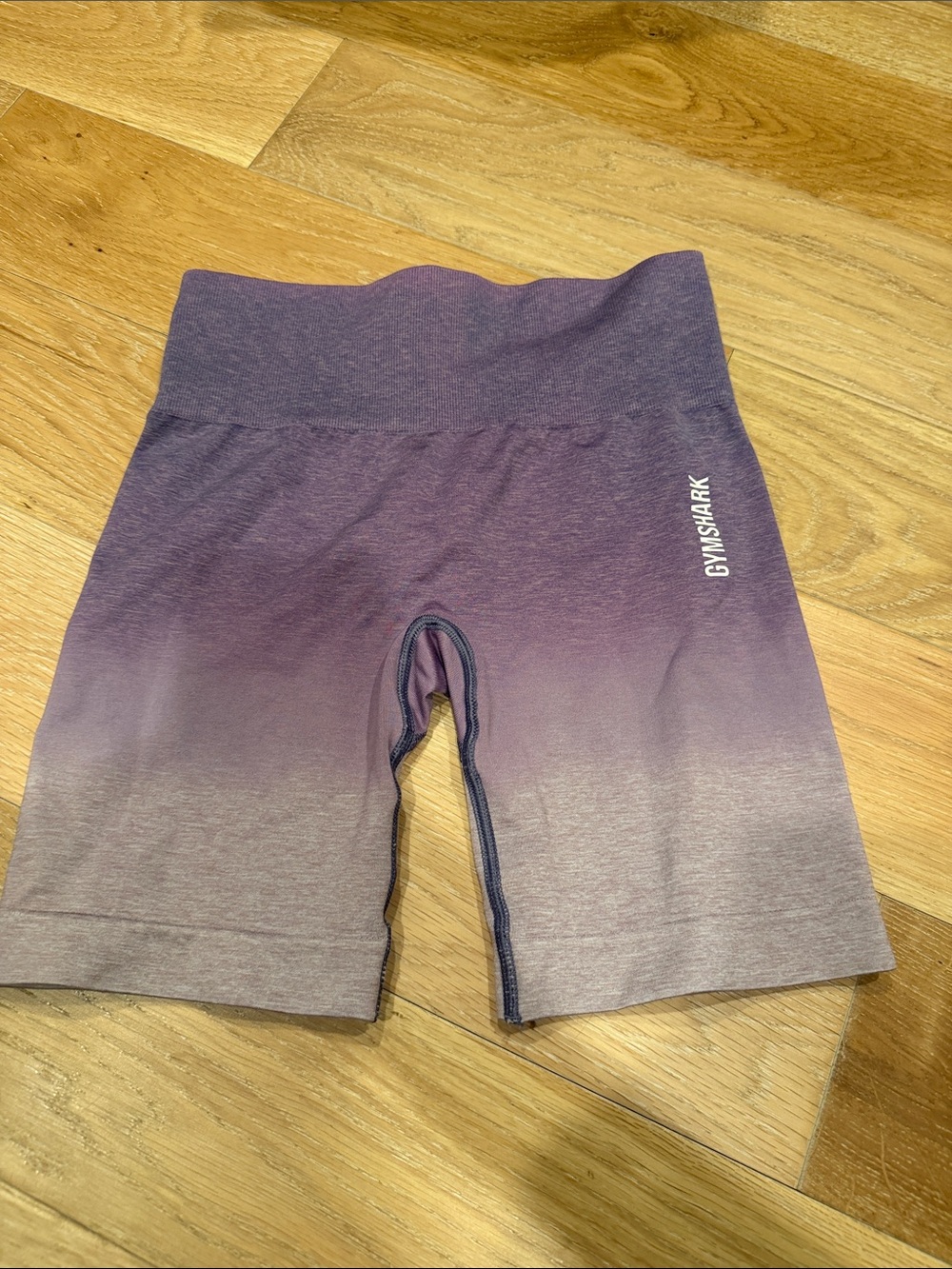 Gymshark Purple Ombre High-Waist Bike Shorts small